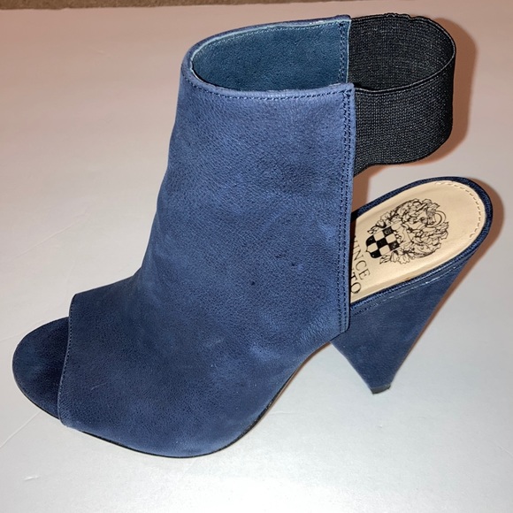 Vince Camuto Shoes - Vince Camuto leather slingback peep toe booties